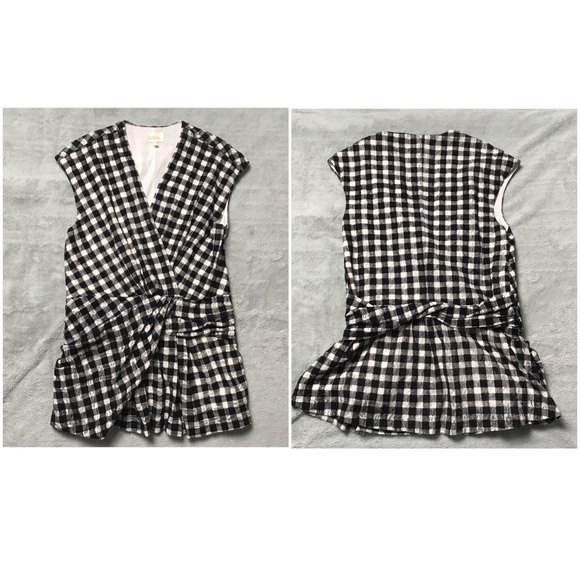 Anthro Deletta Delphine Gingham Sleeveless Top - Picture 2 of 8